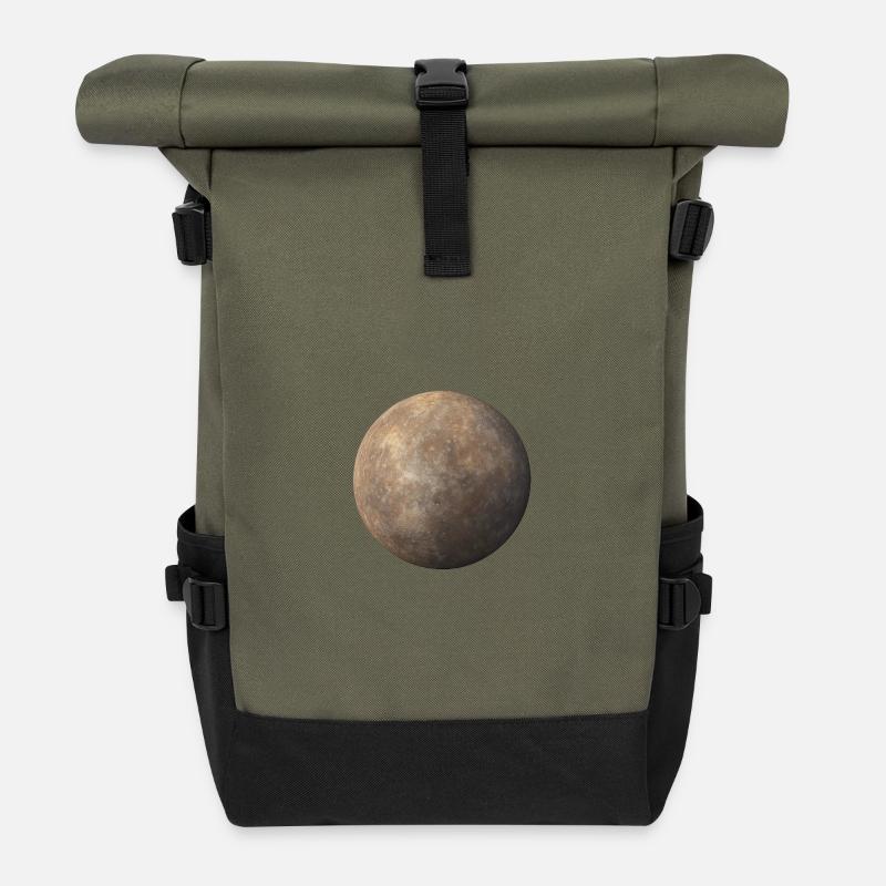 Mercure - Planète Mercure - Sac à dos roll top - olive/noir