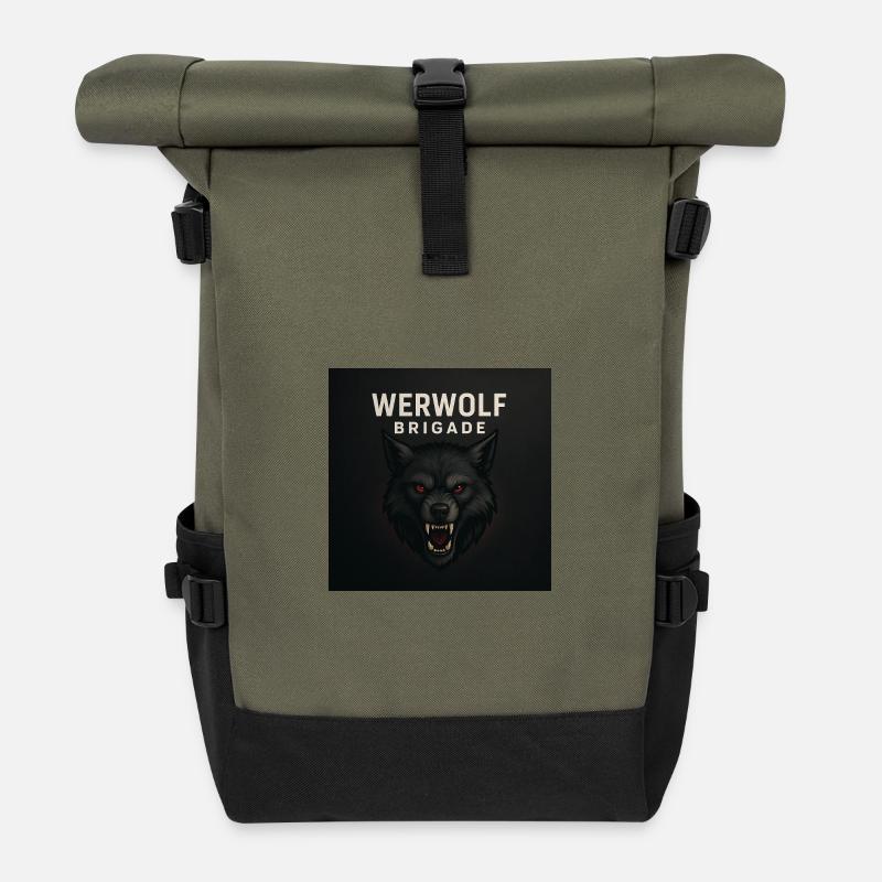 file_000000006ed8622fbe372dac71140eaa - Roll Top Backpack - olive/black