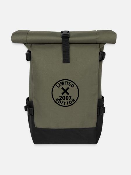 Limited Edition 2007 XStempel - Rolltop Rucksack - Olive/Schwarz