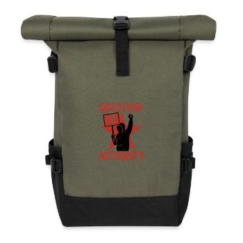 Question Power - Rolltop Rucksack - Olive/Schwarz - Vorne