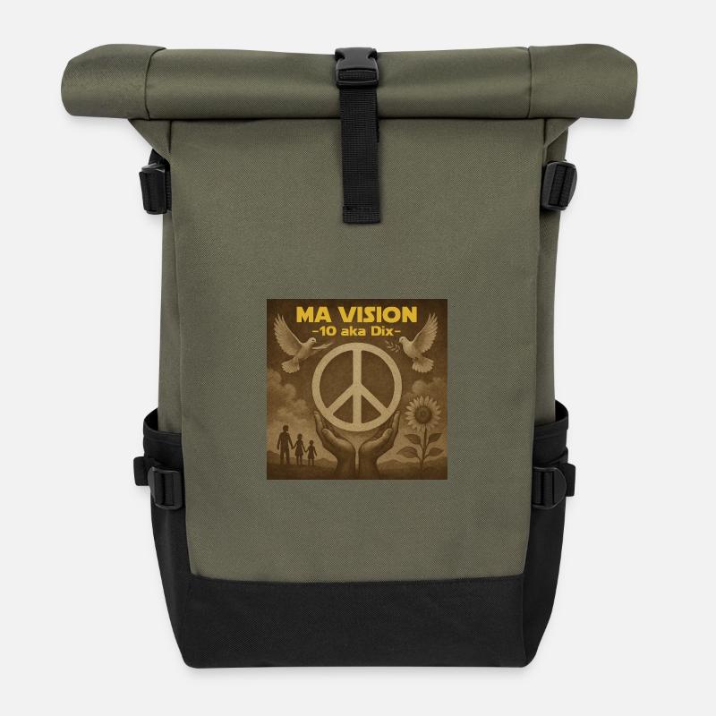 My Pax Ten Vision - Roll Top Backpack - olive/black