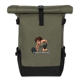 Fitness Maniac Powerlift - Sac à dos roll top - olive/noir - Devant