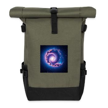 Spirale de la Galaxie - Sac à dos roll top - olive/noir - Devant