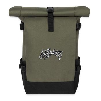 Adlerherz Klassik - Rolltop Rucksack - Olive/Schwarz - Vorne