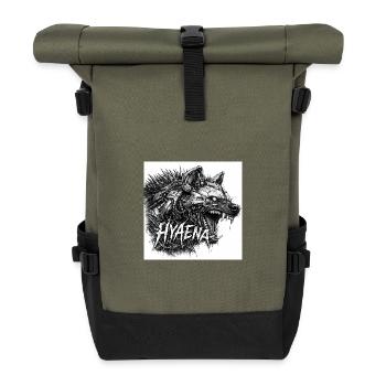 Cyber- Hyäne Armor - Rolltop Rucksack - Olive/Schwarz - Vorne