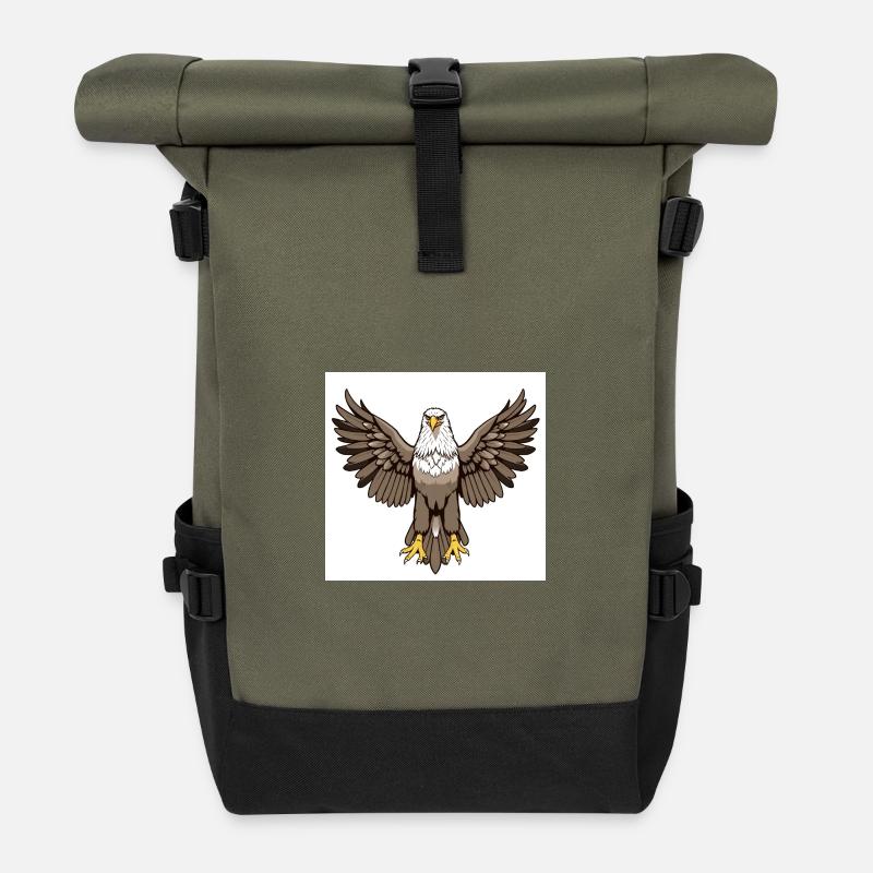 Aigle - Sac à dos roll top - olive/noir