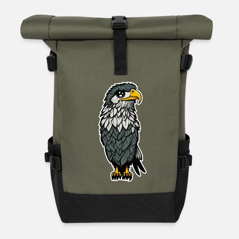 Adler - Rolltop Rucksack - Olive/Schwarz