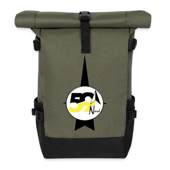 59 Nord-Logo - Rolltop Rucksack - Olive/Schwarz - Vorne