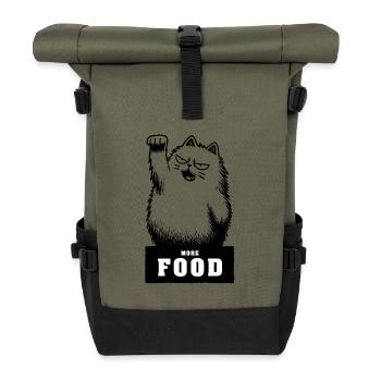 More Food - Roll Top Backpack - olive/black - Front
