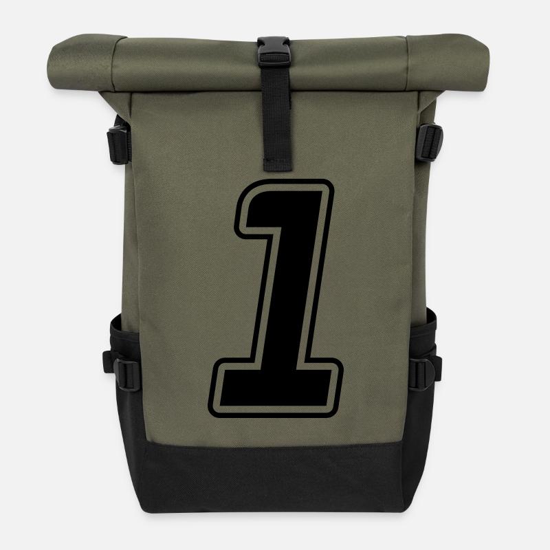 Startnummer 1 - Rolltop Rucksack - Olive/Schwarz