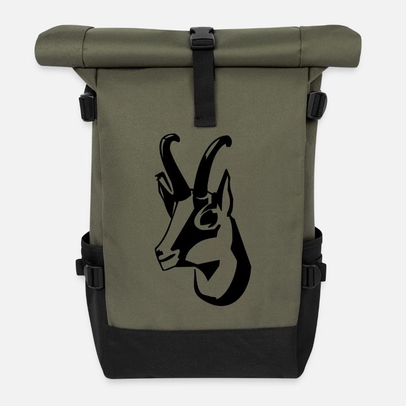 Gams - Roll Top Backpack - olive/black