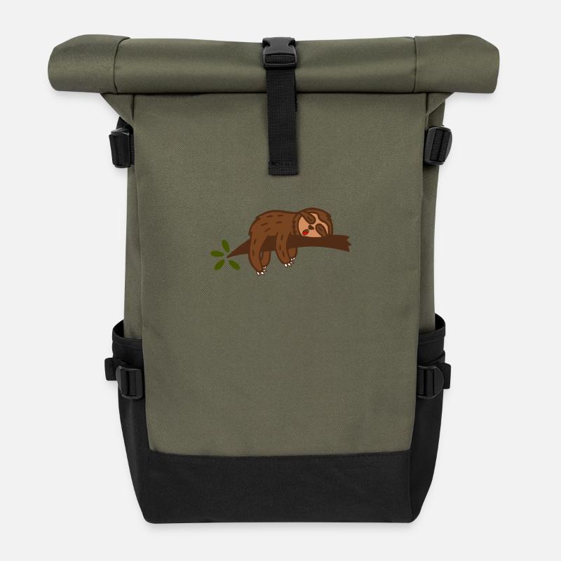 indolence - Sac à dos roll top - olive/noir