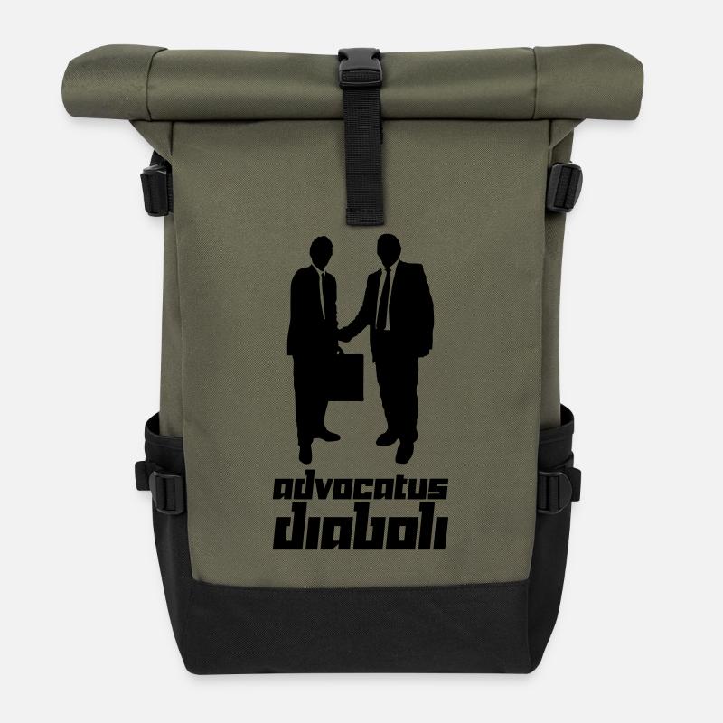 Advocatus diaboli (Vector) - Roll Top Backpack - olive/black