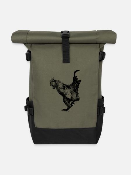 Hahn - Rolltop Rucksack - Olive/Schwarz
