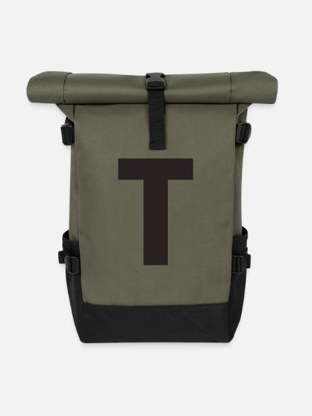 T - Roll Top Backpack - olive/black