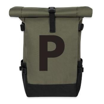 P - Rolltop Rucksack - Olive/Schwarz - Vorne