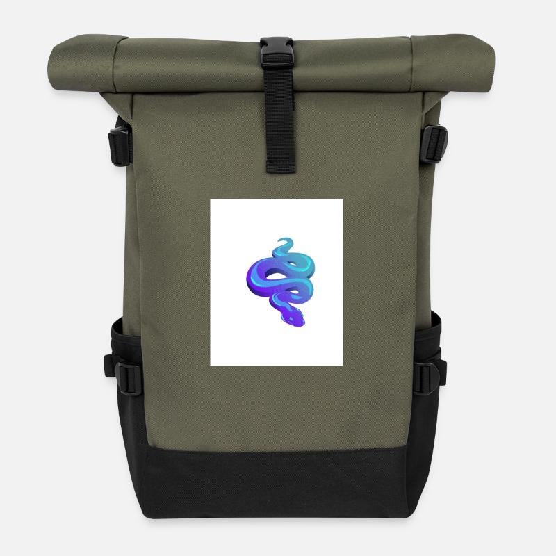 Blue Snake - Rolltop Rucksack - Olive/Schwarz