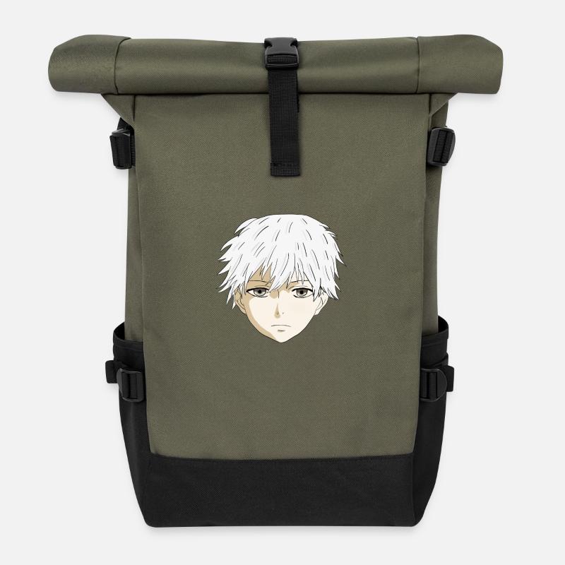 Anime Boy - Rolltop Rucksack - Olive/Schwarz