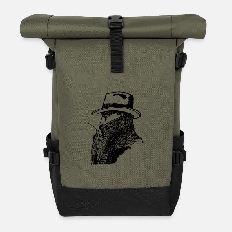 agent - Rolltop Rucksack - Olive/Schwarz