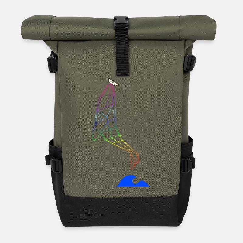 La fierté vous élève - Sac à dos roll top - olive/noir