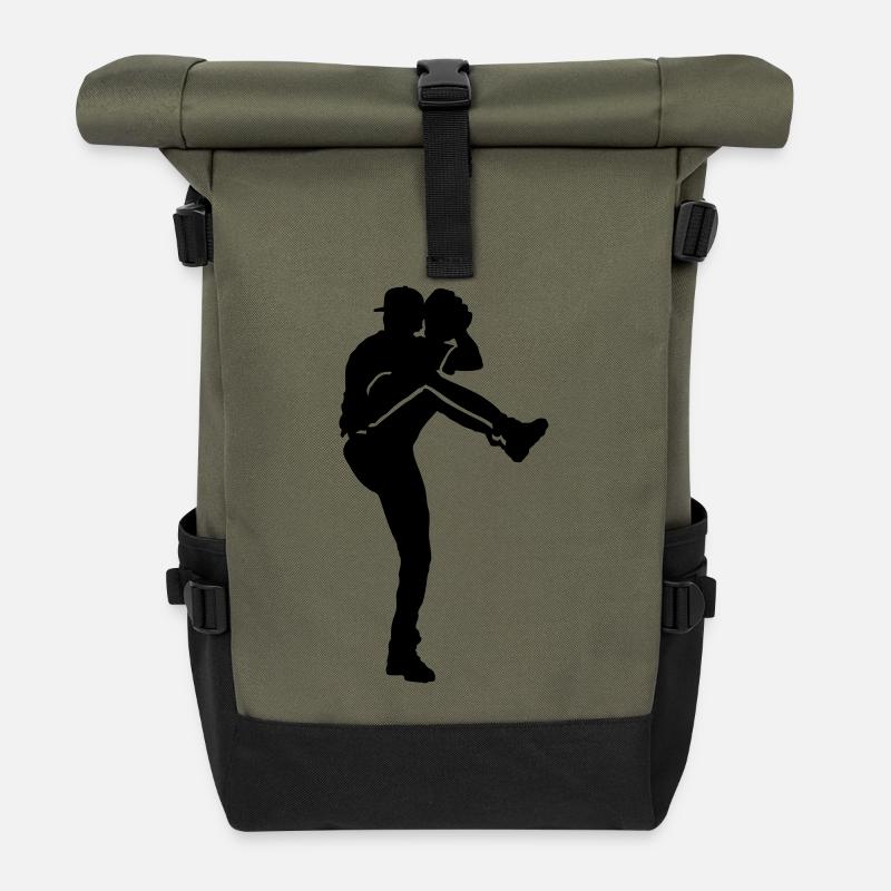 Baseball - Rolltop Rucksack - Olive/Schwarz