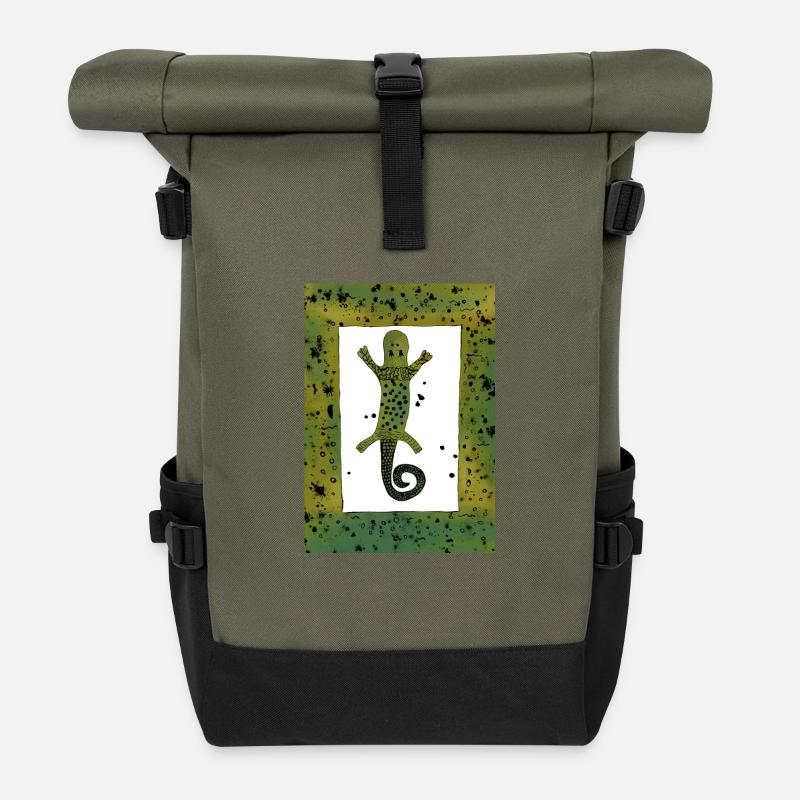 Salamander - Rolltop Rucksack - Olive/Schwarz