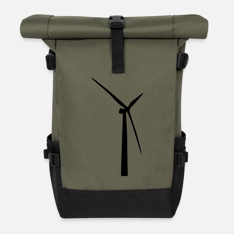 Windrad - Sac à dos roll top - olive/noir