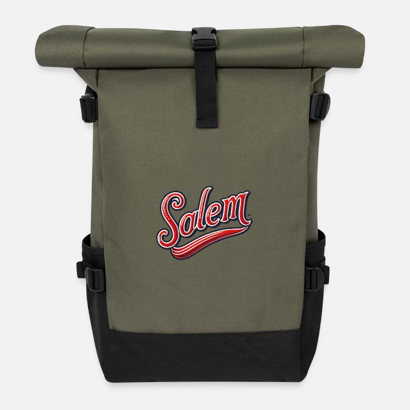 Salem - Rolltop Rucksack - Olive/Schwarz
