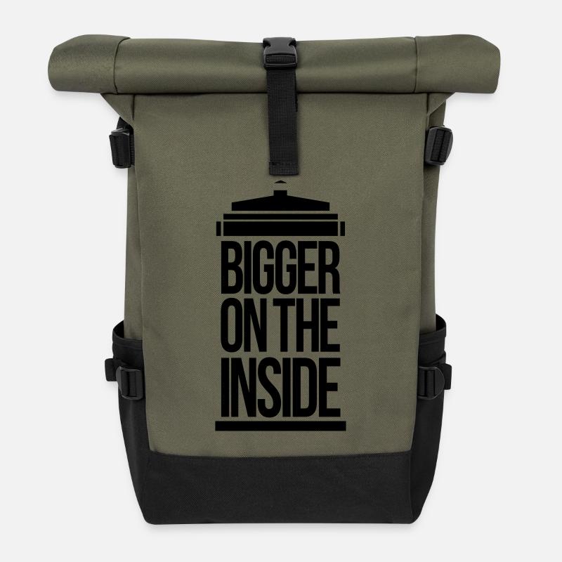 Bigger on the inside - Rolltop Rucksack - Olive/Schwarz