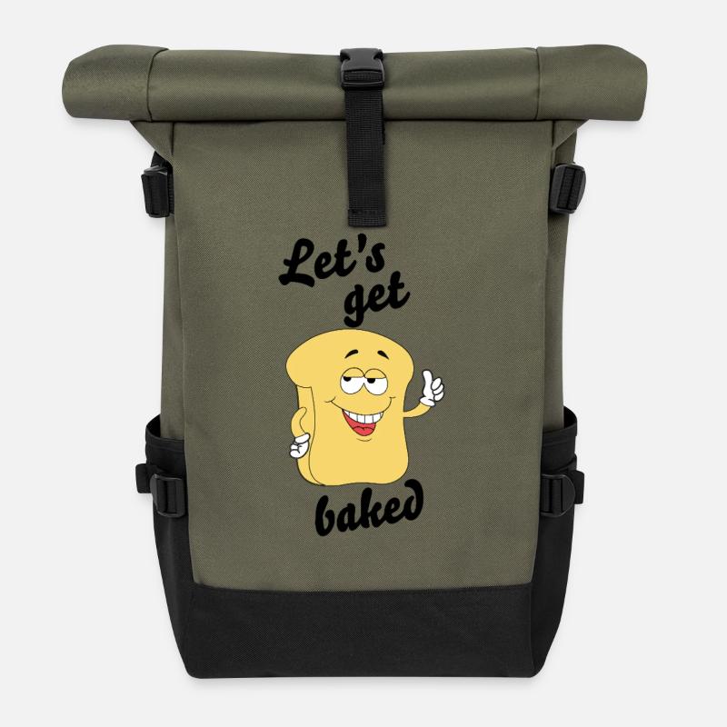 Let’s Get Baked – Chilliges Brot - Rolltop Rucksack - Olive/Schwarz