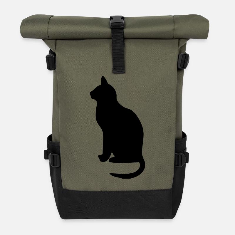 cat - Rolltop Rucksack - Olive/Schwarz