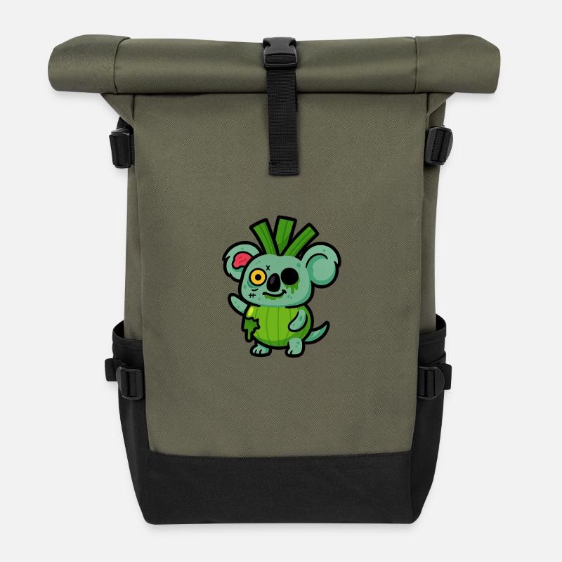 Zombie Koalauch - Sac à dos roll top - olive/noir