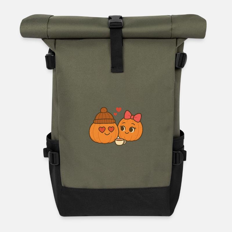 Freddie Citrouille 6 - Sac à dos roll top - olive/noir