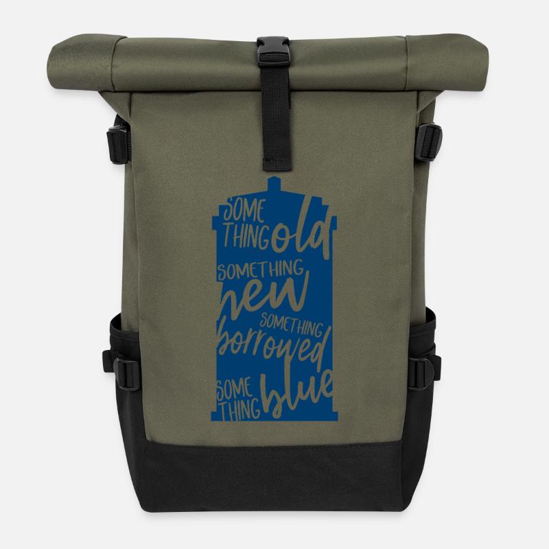 Something Old - Rolltop Rucksack - Olive/Schwarz