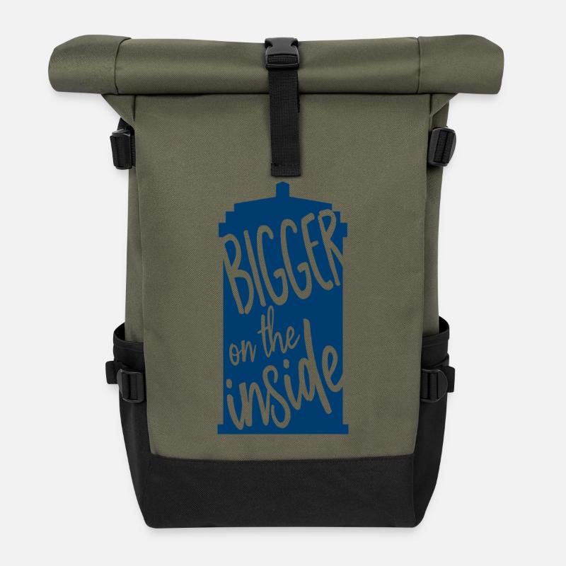 Bigger on the inside - Rolltop Rucksack - Olive/Schwarz