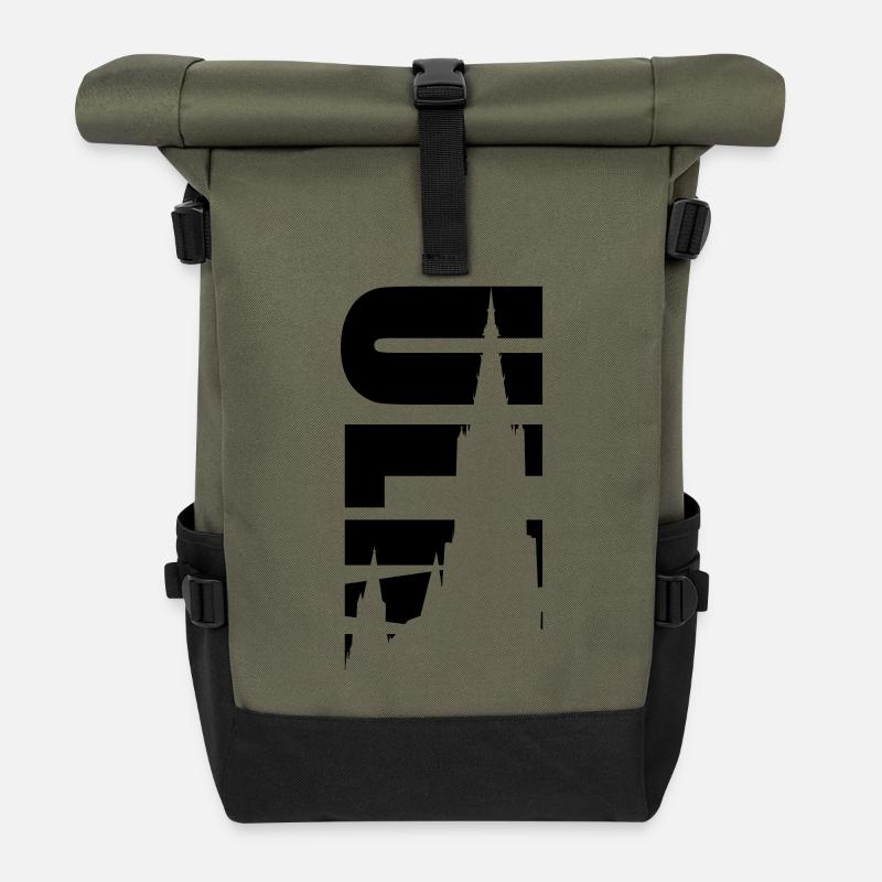 Ulm - Rolltop Rucksack - Olive/Schwarz