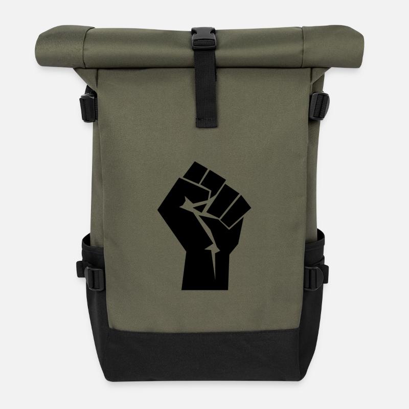 Kommunismus Faust - Rolltop Rucksack - Olive/Schwarz