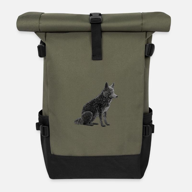 Wolf - Rolltop Rucksack - Olive/Schwarz
