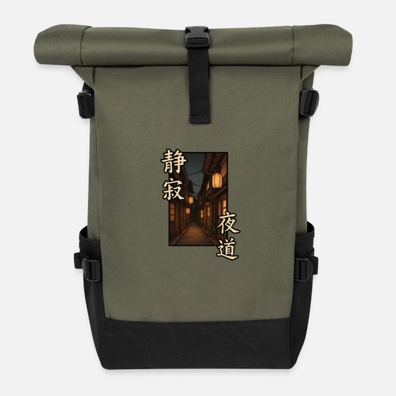 Tokyo Streets Tyrro - Rolltop Rucksack - Olive/Schwarz