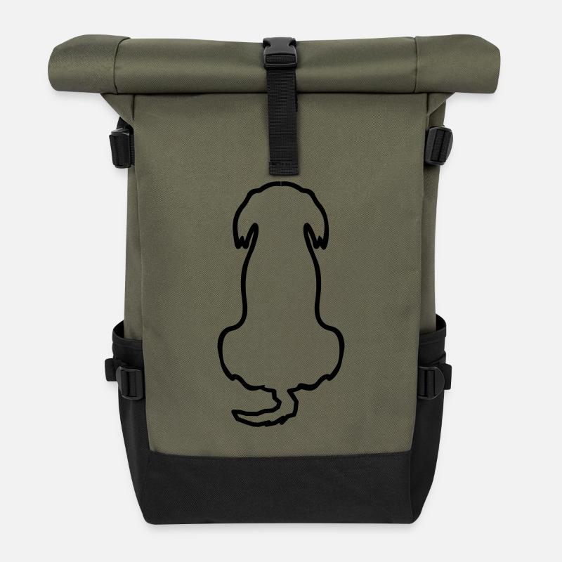 Bester Freund - Rolltop Rucksack - Olive/Schwarz