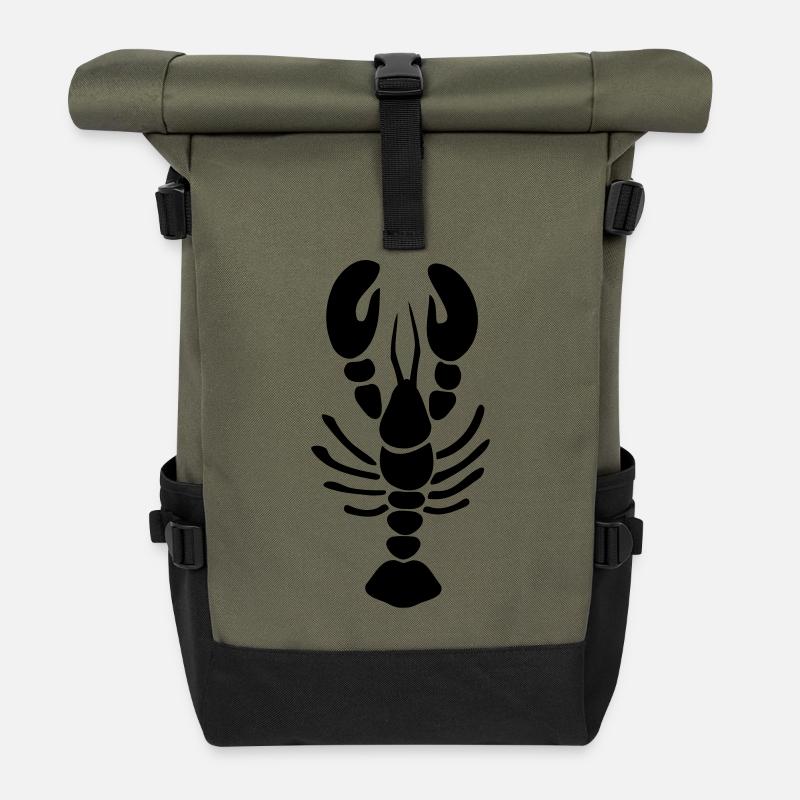 hummer - Rolltop Rucksack - Olive/Schwarz