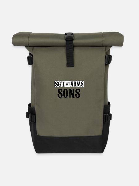 Sgt. At Arms Sons - Rolltop Rucksack - Olive/Schwarz