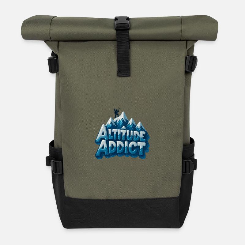 Accro de l’altitude - Sac à dos roll top - olive/noir