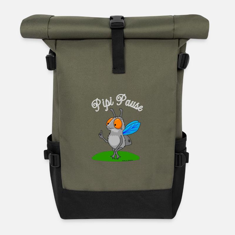 Need a Toilette - Rolltop Rucksack - Olive/Schwarz