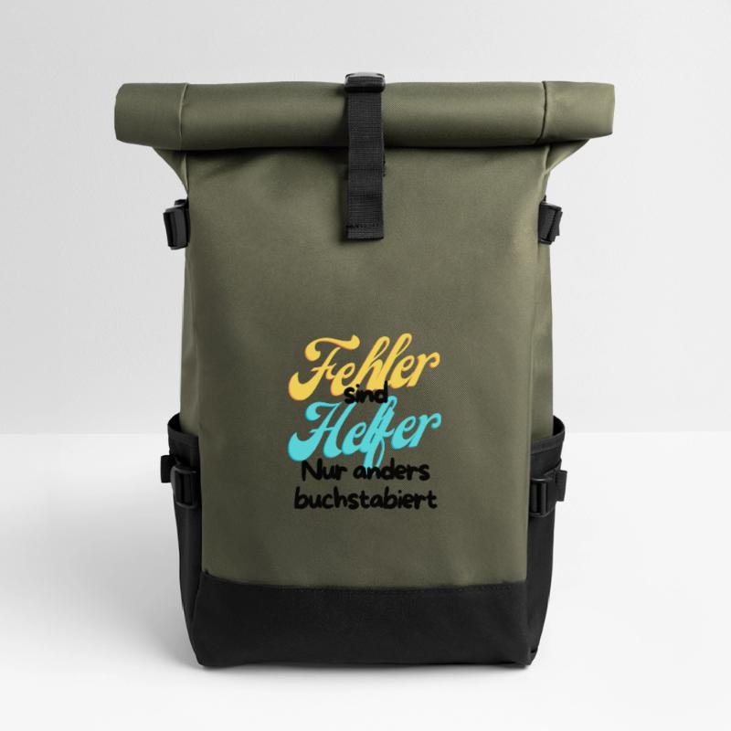 Error Helper Gradient Script Roll Top Backpack