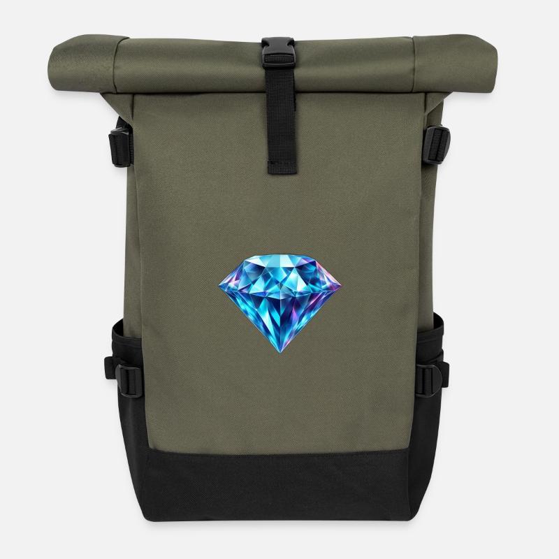 Diamant - Rolltop Rucksack - Olive/Schwarz