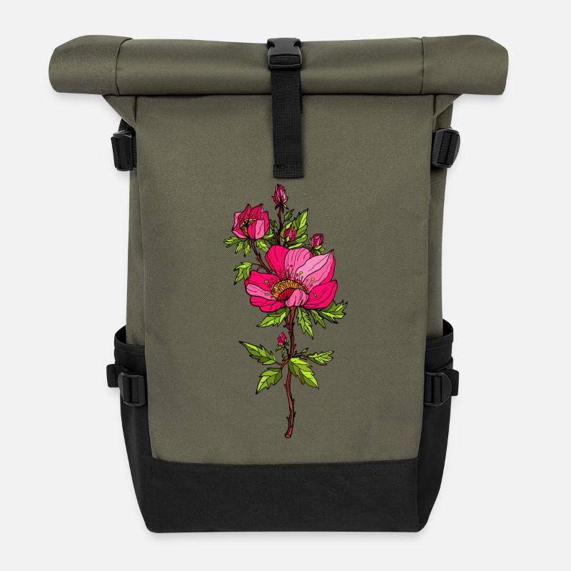 Blume - Rolltop Rucksack - Olive/Schwarz