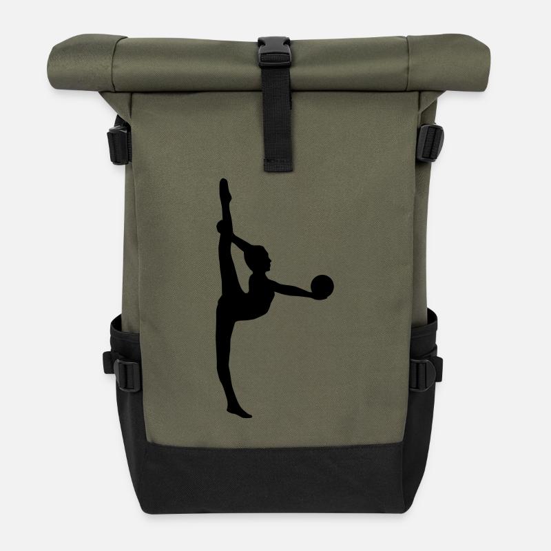 ball_turnerin_1c - Rolltop Rucksack - Olive/Schwarz