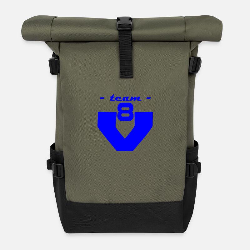 Team V8 - Roll Top Backpack - olive/black