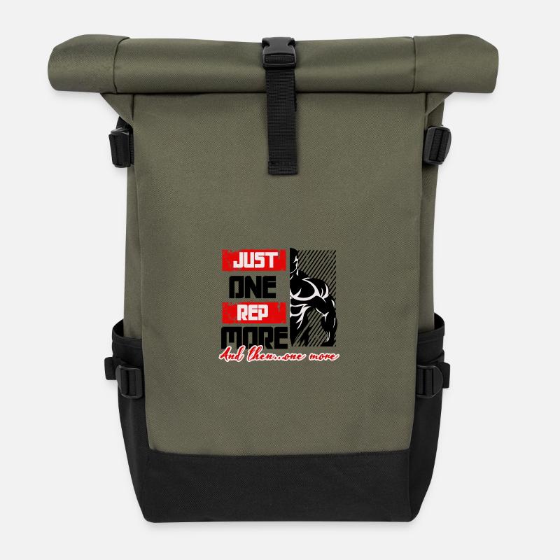 Noch eine Wiederholung - Rolltop Rucksack - Olive/Schwarz